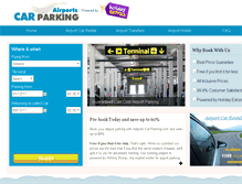 Tablet Screenshot of airports-car-parking.com